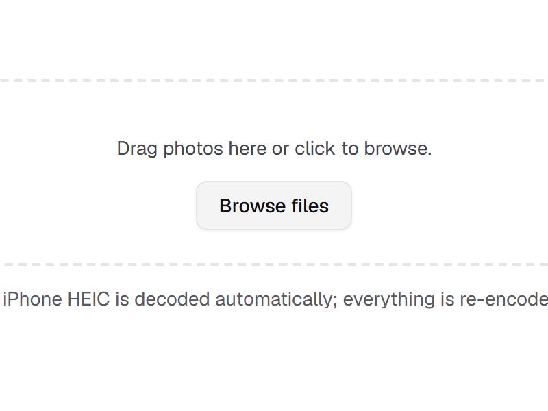 Choosing Browse files to add the photos of a new lot